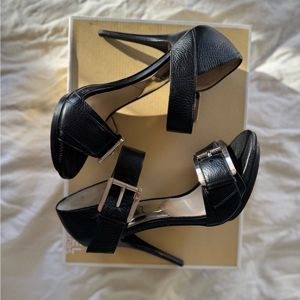 Michael Kors Black Strappy Heels